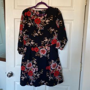 Mini dress with pockets